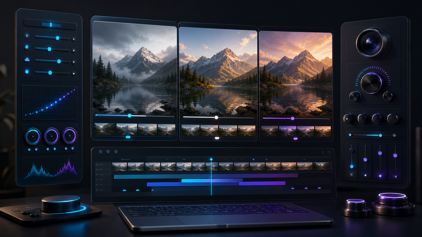 A split-screen comparison of expected and realistic AI video generation quality