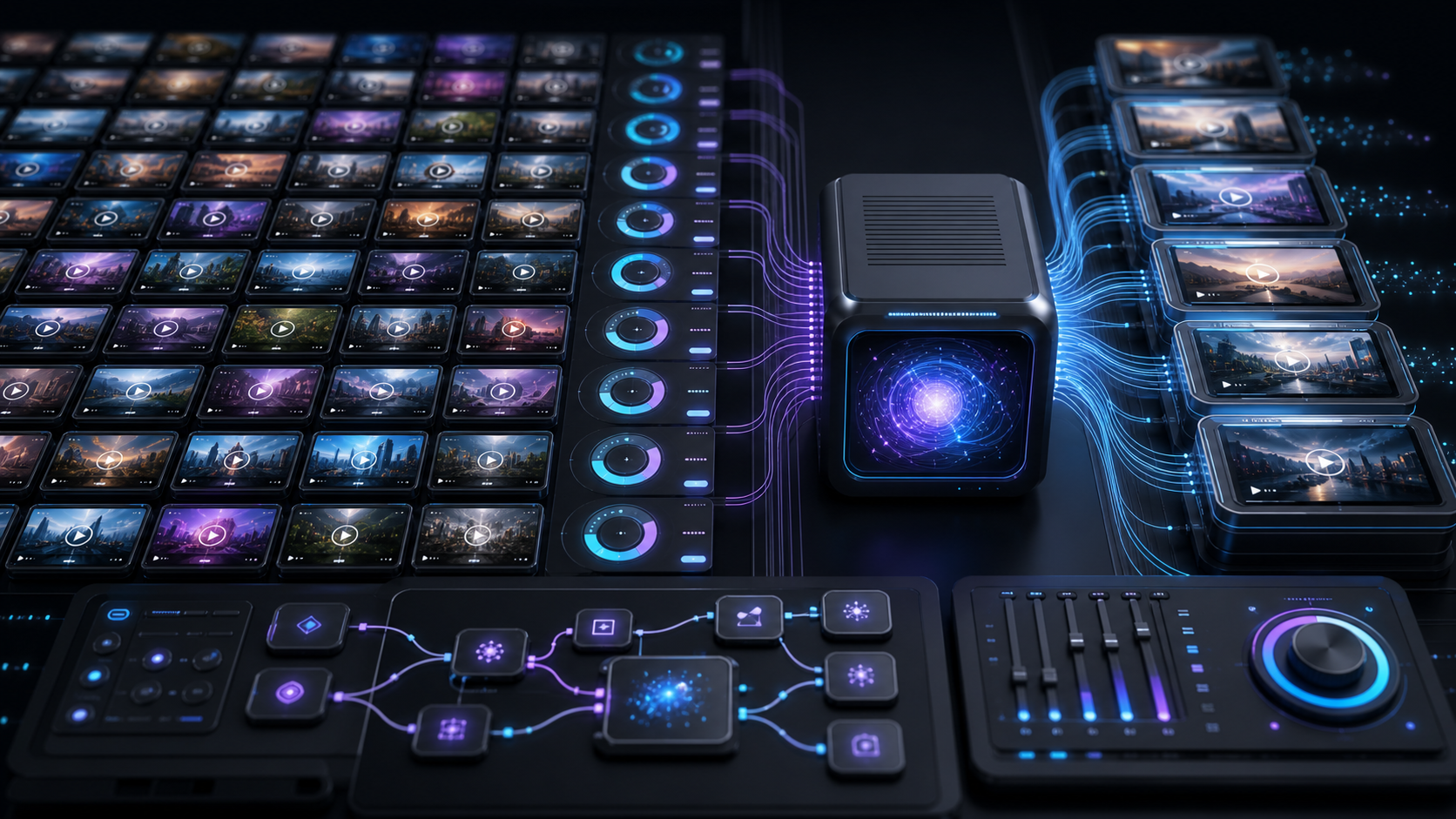 AI video generation timeline from prompt to finished short