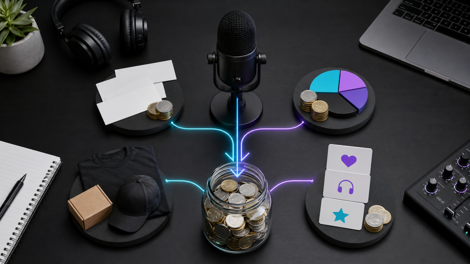 Podcast revenue workflow for 10000 listeners