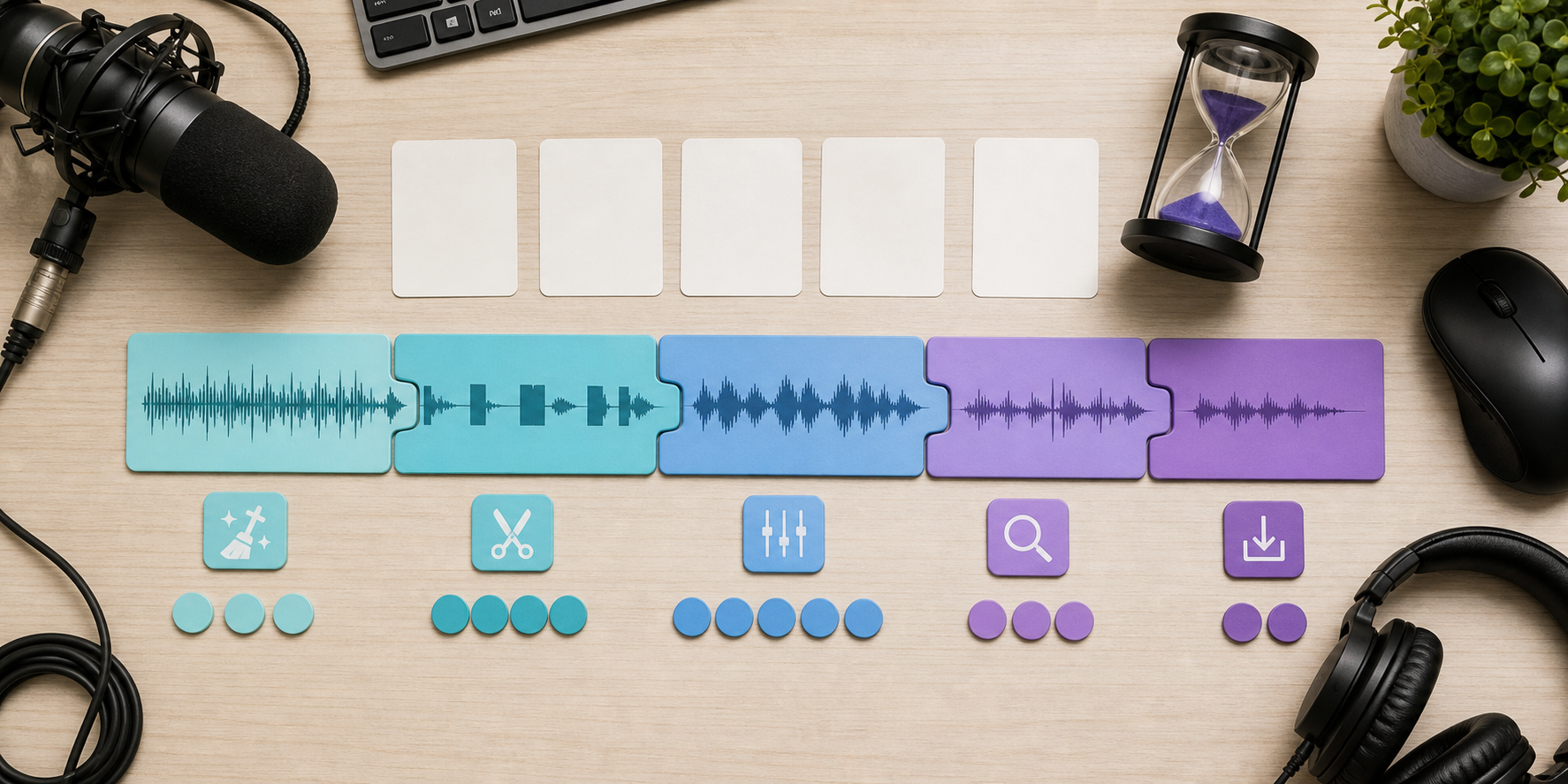 Podcast editing time workflow