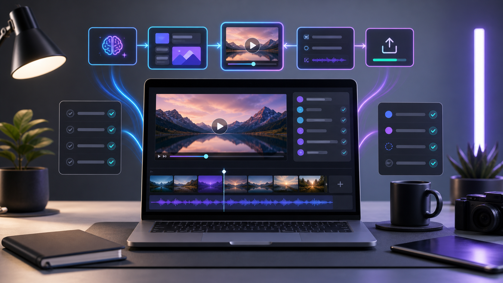 New creator building an AI video step by step