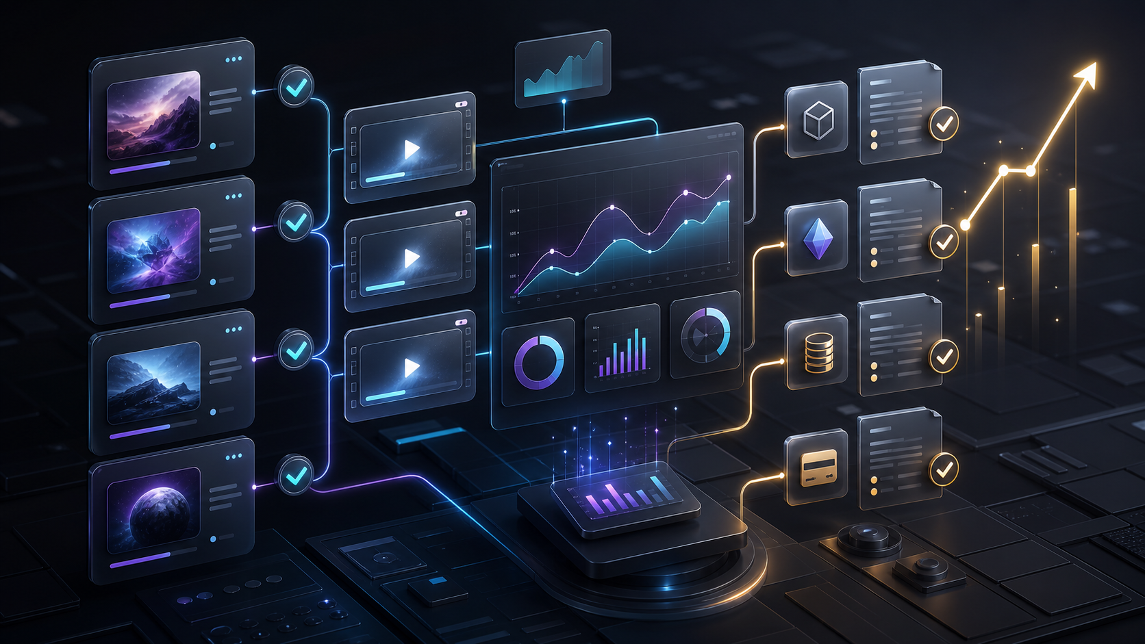 A creator planning revenue streams for AI-generated video content