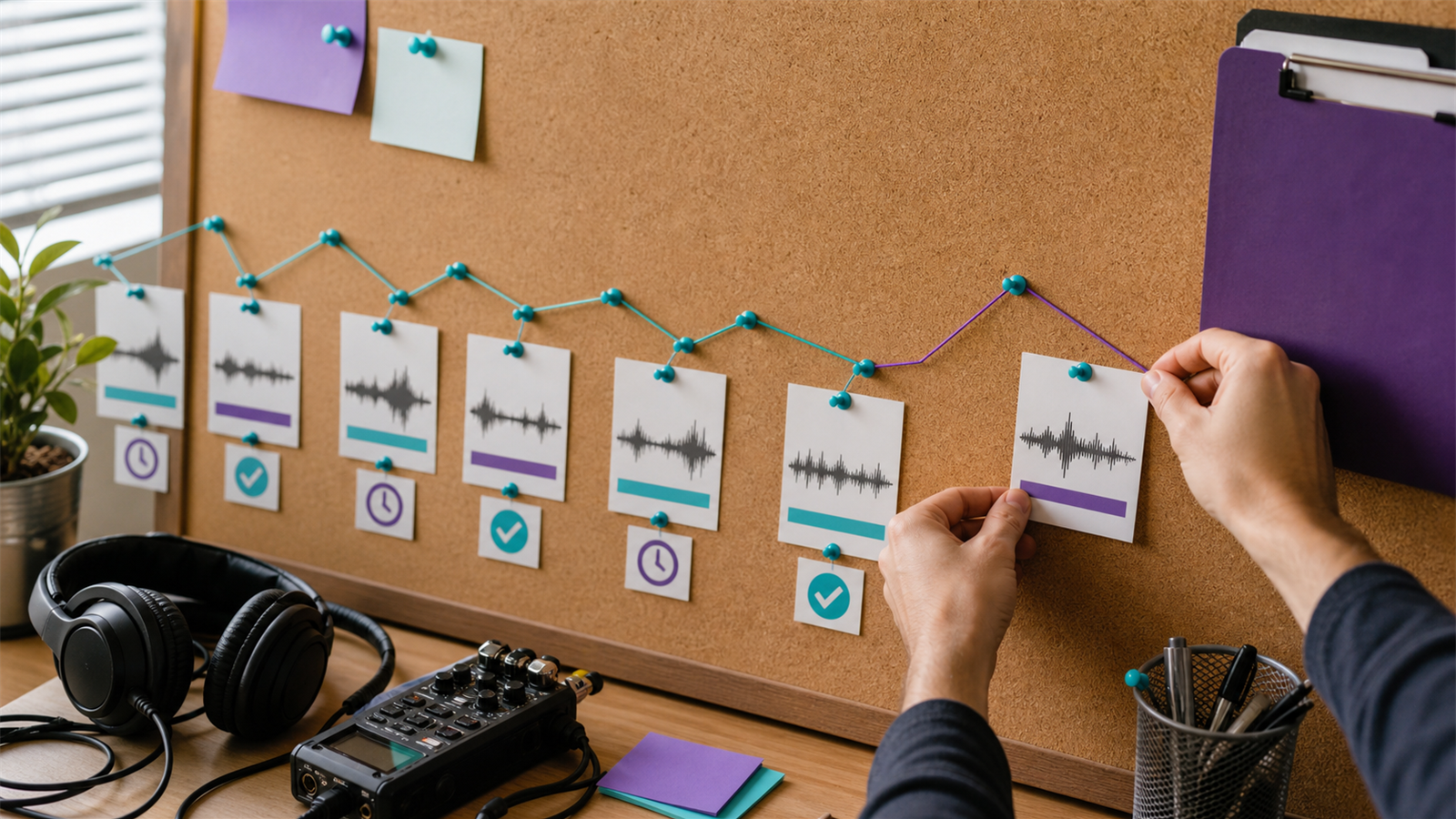 Podcast editor performance workflow