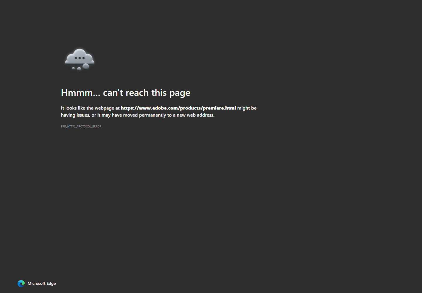 Adobe Premiere Pro homepage screenshot for video production teams