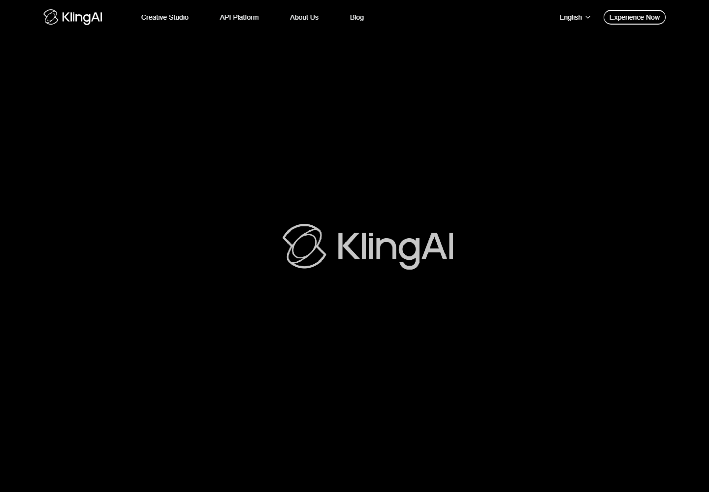 Kling AI homepage screenshot