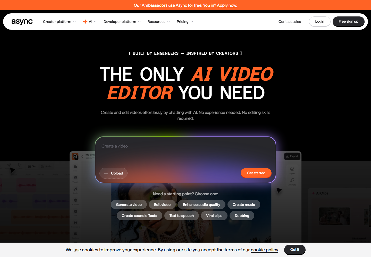 Podcastle homepage screenshot for podcast producers