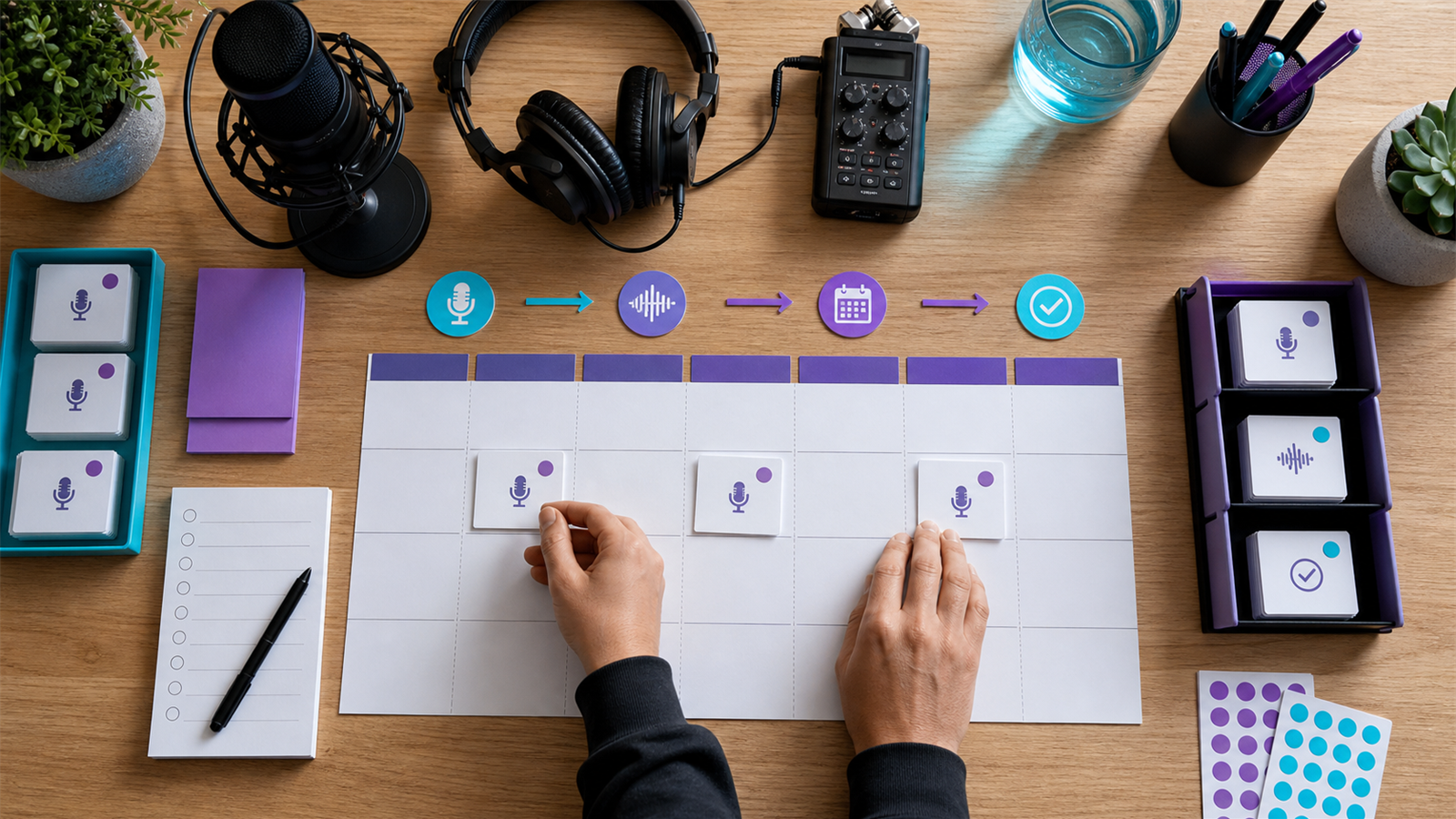 Beginner podcast launch workflow